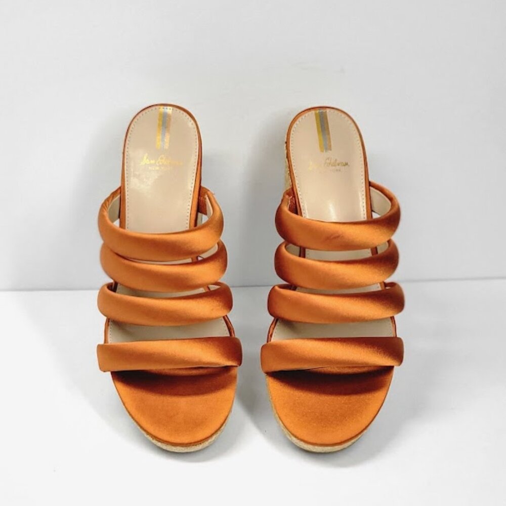 SAM EDELMAN yuki espadrilles wedge sandals Sz 7.5 NEW - Picture 2 of 9